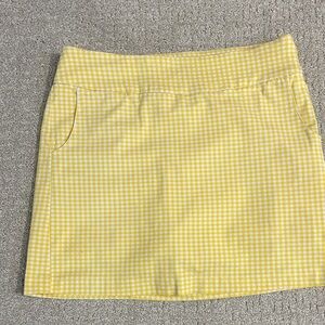 Yellow Gingham Women's Skort